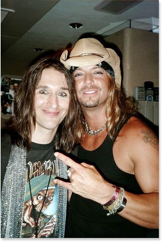 HAIR GUITAR's Angus Ziagra w Bret Michaels